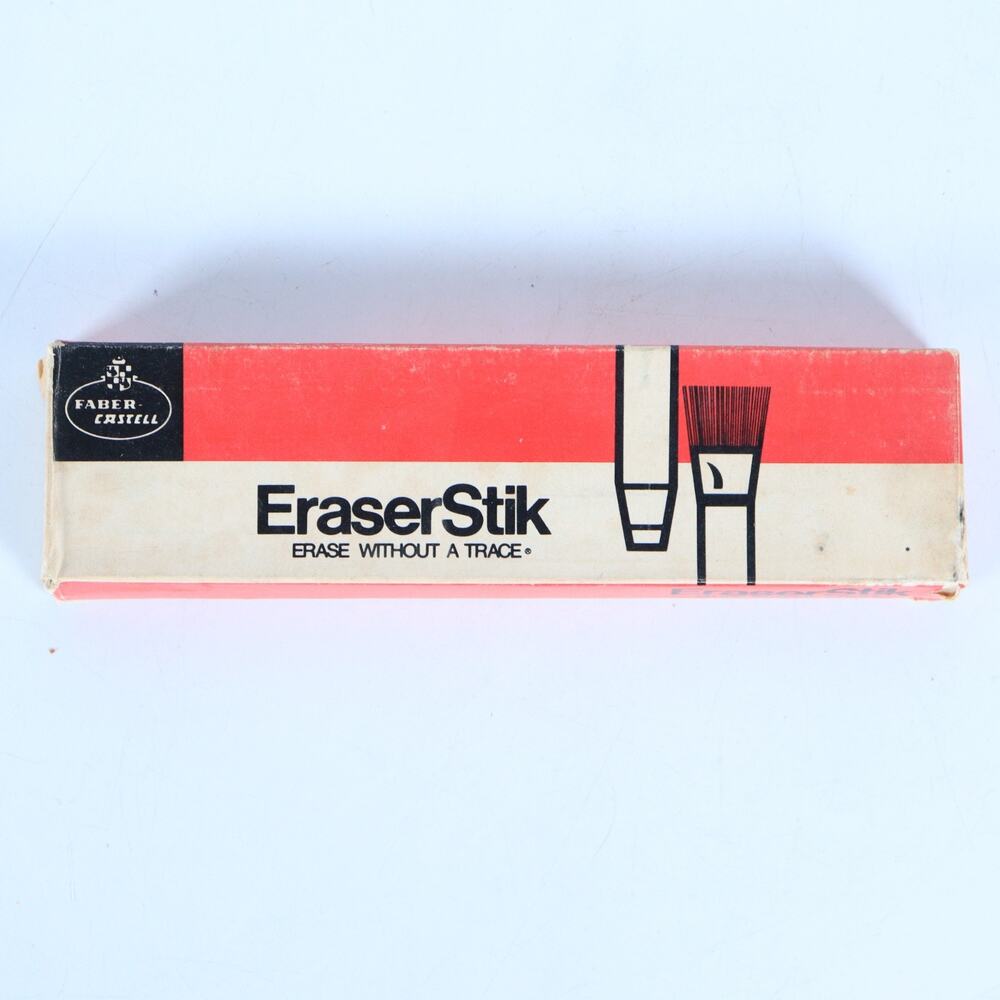 Vintage Faber Castell EraserStik 7099B Lot w/ Brush USA Drafting Eraser NOS 12